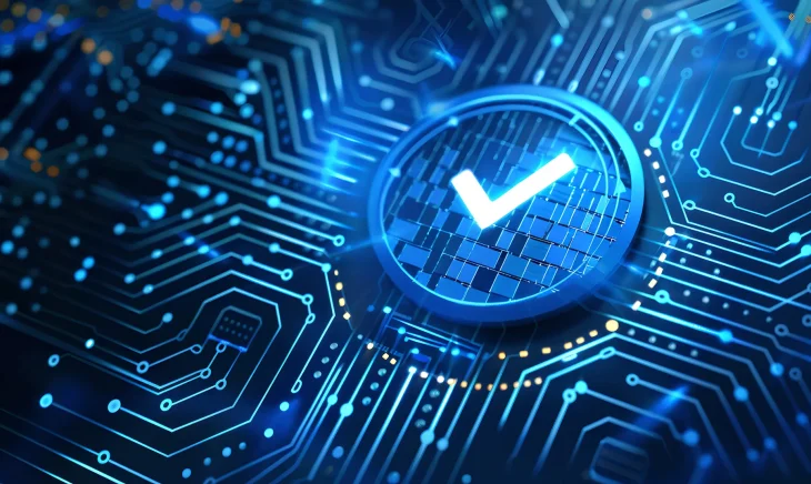 futuristic-blue-circuit-board-with-glowing-check-mark-symbol-technology-concept-digital-security-verification-process-cybersecurity-quality-control-theme-ai